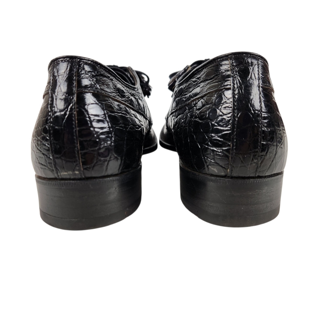 Edwin Clapp Vintage 40's Genuine Alligator Split Toe Bluchers Mens Size 10 AAA - Picture 7 of 14
